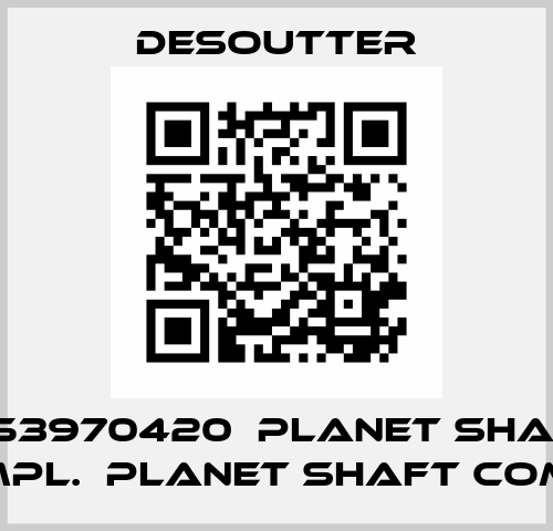 6153970420  PLANET SHAFT COMPL.  PLANET SHAFT COMPL. Desoutter