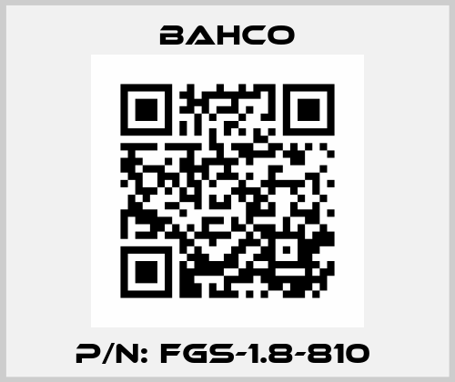 P/N: FGS-1.8-810  Bahco