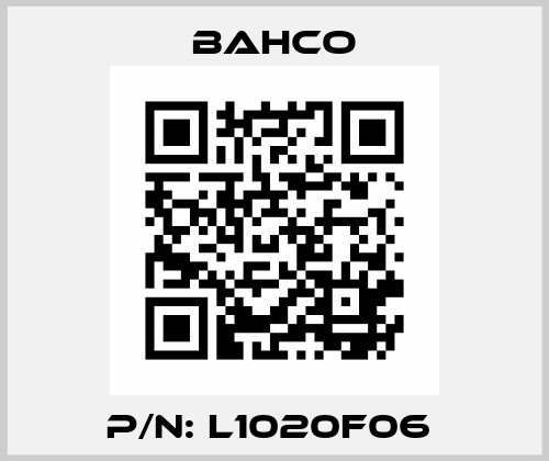 P/N: L1020F06  Bahco