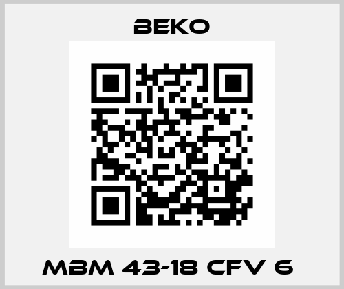 MBM 43-18 CFV 6  Beko