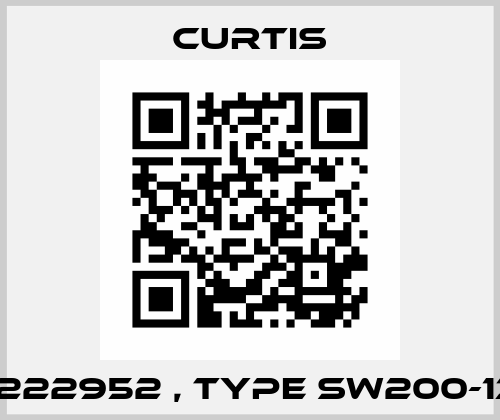 13222952 , type SW200-131  Curtis