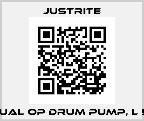 Manual Op Drum Pump, L 53 in. Justrite