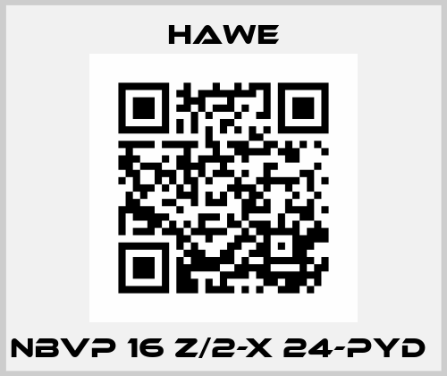 NBVP 16 Z/2-X 24-PYD  Hawe