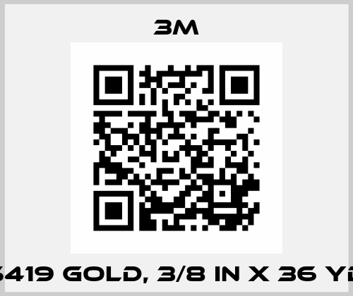 5419 GOLD, 3/8 IN X 36 YD 3M
