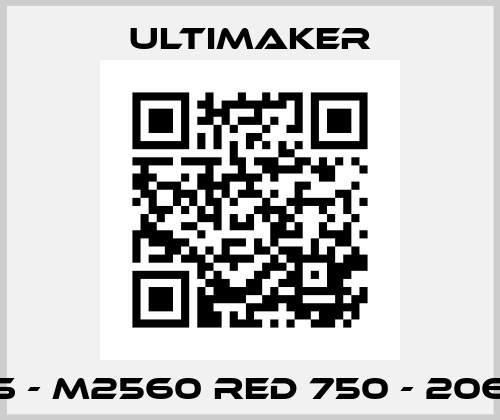 ABS - M2560 Red 750 - 206127 Ultimaker