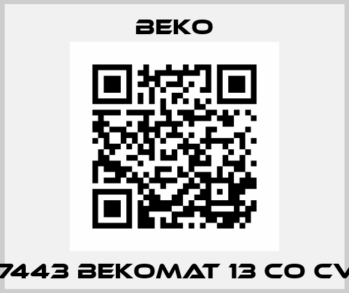 4007443 BEKOMAT 13 CO CV WA Beko