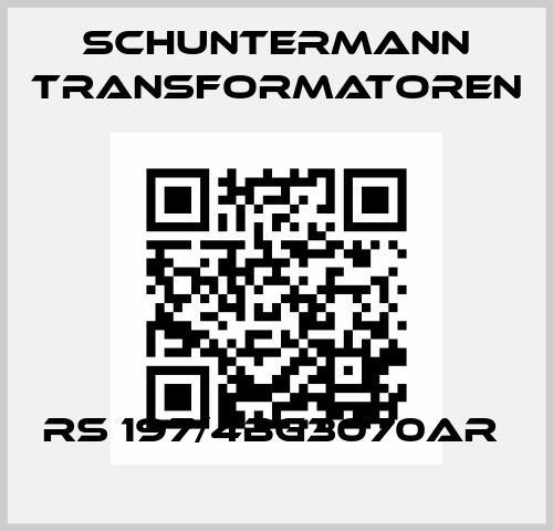 RS 197/4BG3070AR  Schuntermann Transformatoren