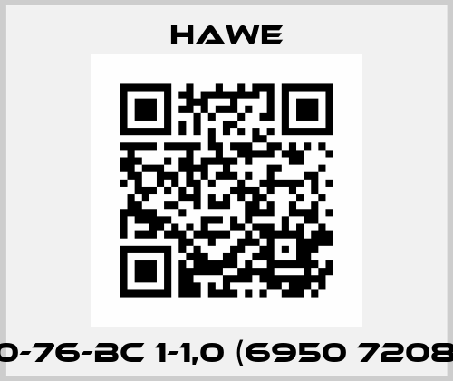 F 160-76-BC 1-1,0 (6950 7208-00) Hawe