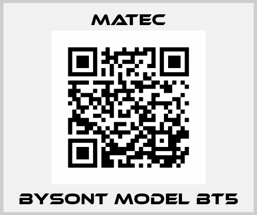 BYSONT model BT5 Matec