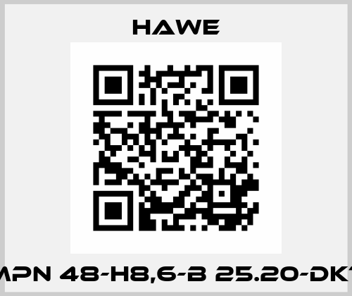 MPN 48-H8,6-B 25.20-DKT Hawe