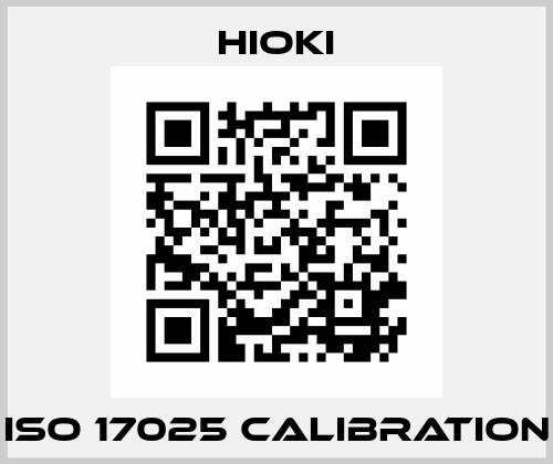 ISO 17025 calibration Hioki