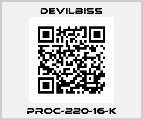 PROC-220-16-K Devilbiss