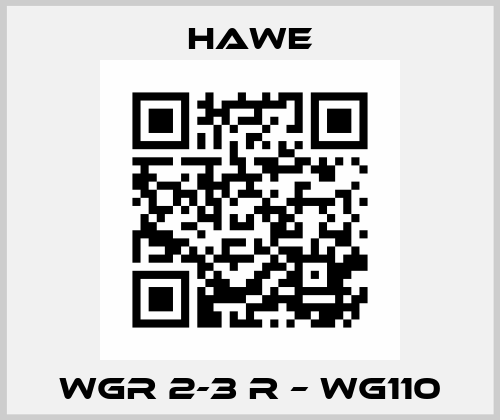 WGR 2-3 R – WG110 Hawe