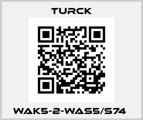 WAK5-2-WAS5/S74  Turck