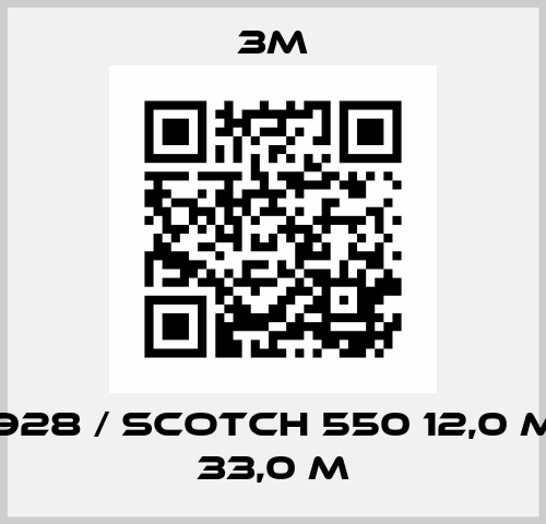 603928 / Scotch 550 12,0 mm x 33,0 m 3M