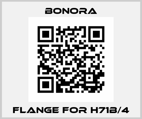 Flange for h71b/4 Bonora