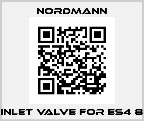 Inlet valve for ES4 8 Nordmann