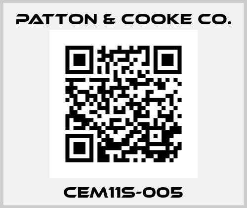 CEM11S-005 Patton & Cooke Co.