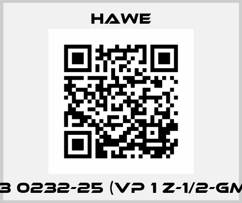 6963 0232-25 (VP 1 Z-1/2-GM 24) Hawe