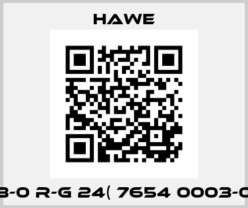 G 3-0 R-G 24( 7654 0003-00) Hawe