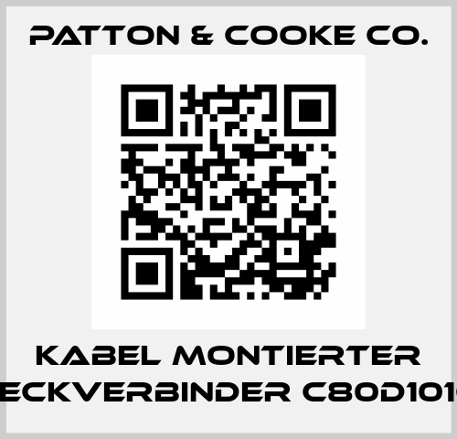 Kabel montierter Steckverbinder C80D1016x Patton & Cooke Co.