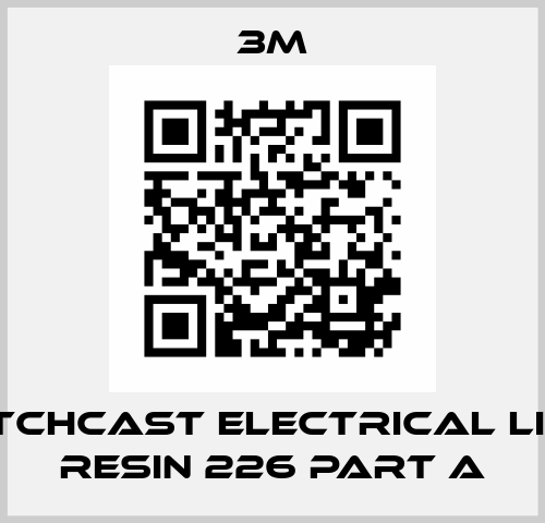 Scotchcast Electrical Liquid Resin 226 Part A 3M