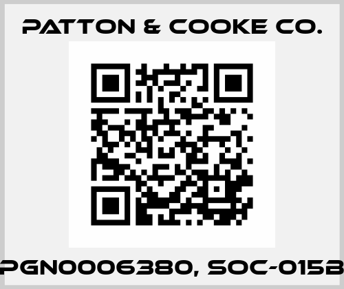 PGN0006380, SOC-015B Patton & Cooke Co.