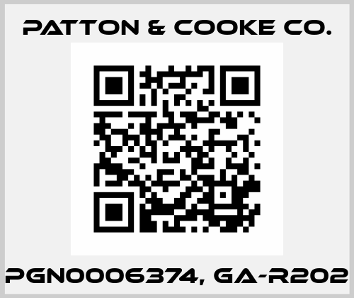 PGN0006374, GA-R202 Patton & Cooke Co.