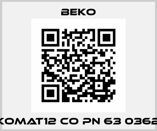 BEKOMAT12 CO PN 63 036268 Beko