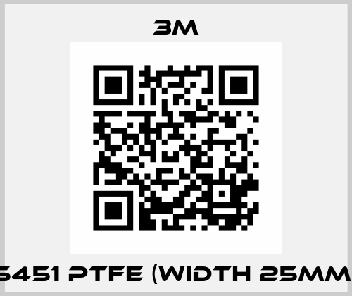 5451 PTFE (width 25mm) 3M