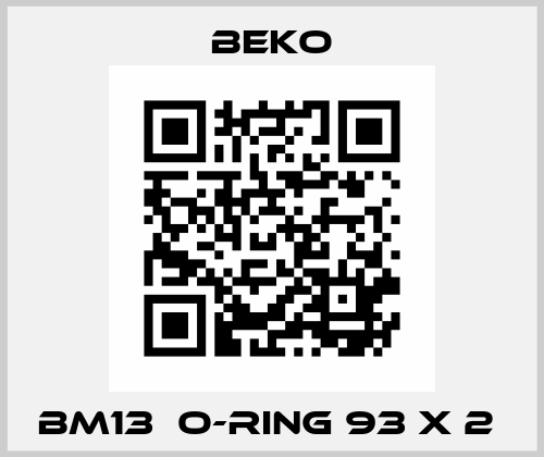 BM13  O-RING 93 X 2  Beko