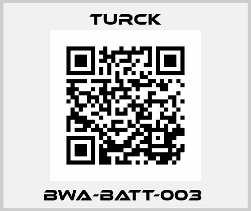 BWA-BATT-003  Turck
