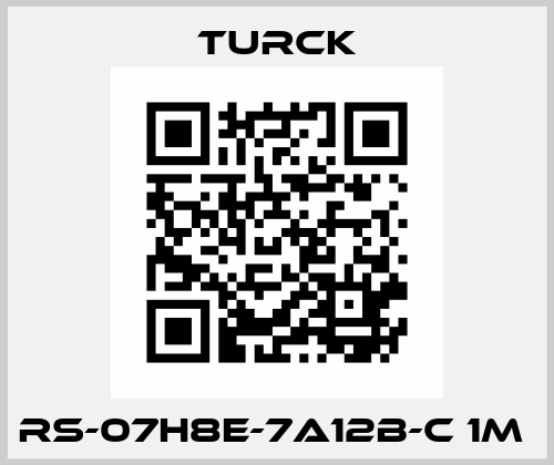 RS-07H8E-7A12B-C 1M  Turck