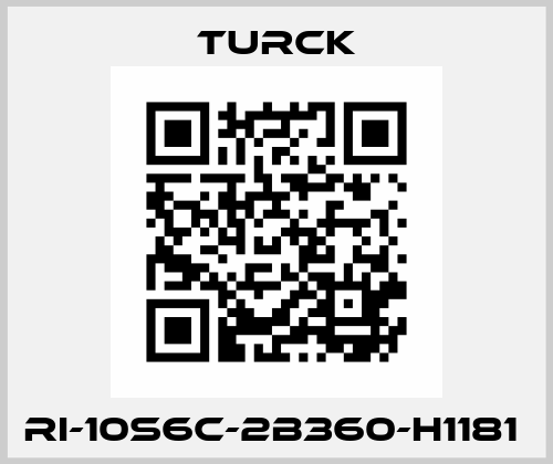 RI-10S6C-2B360-H1181  Turck