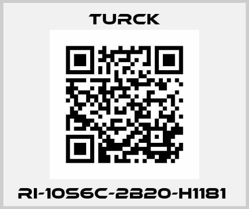 RI-10S6C-2B20-H1181  Turck