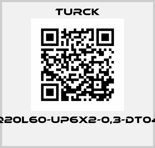 B1N360V-Q20L60-UP6X2-0,3-DT04-4P/S1301  Turck