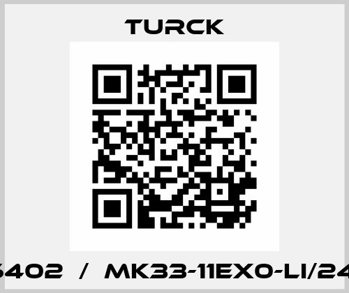 7506402  /  MK33-11EX0-LI/24VDC Turck