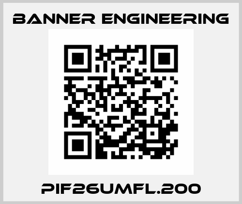 PIF26UMFL.200 Banner Engineering