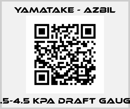 0.5-4.5 KPA DRAFT GAUGE Yamatake - Azbil